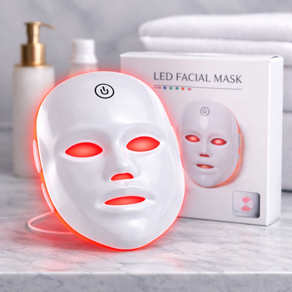 LED Facial Mask – 7 Color Light Therapy for Skin Rejuvenation & Anti-Aging
